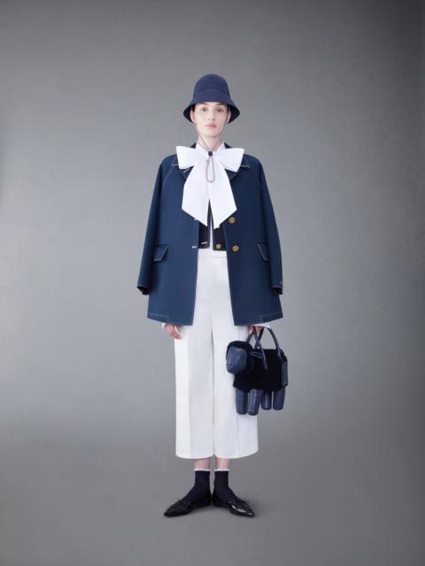 Thom Browne MACKINTOSH CROPPED BOX PLEAT CAR COAT