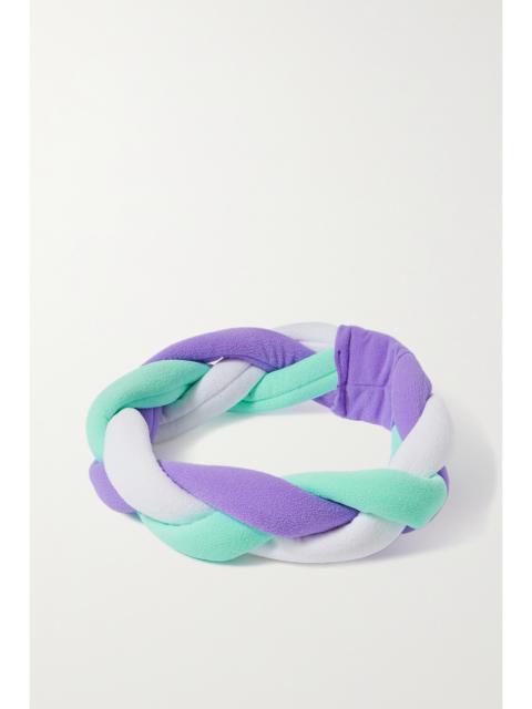 CORDOVA The Rope Tow Color-block Braided Padded Jersey Headband