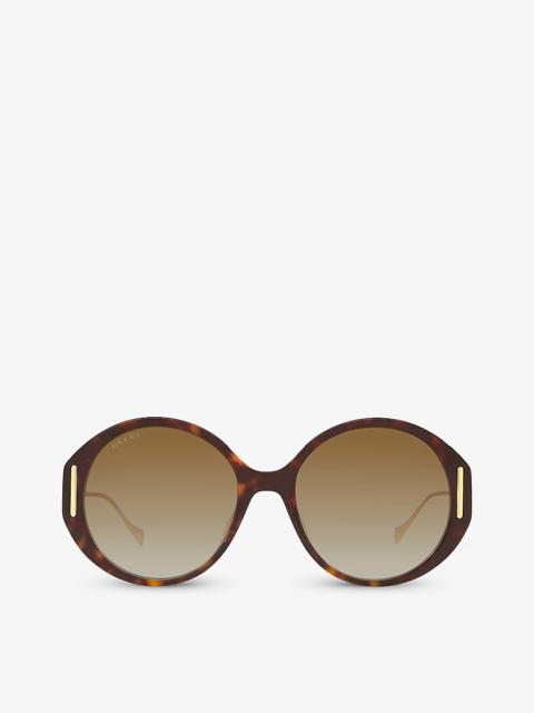 GC001958 GG1202S round-frame acetate sunglasses