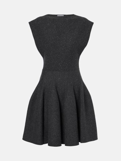 Alaïa Godet silk-blend minidress