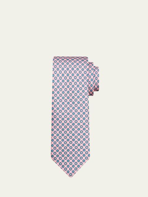 Brioni Men's Micro-Medallion Silk Tie