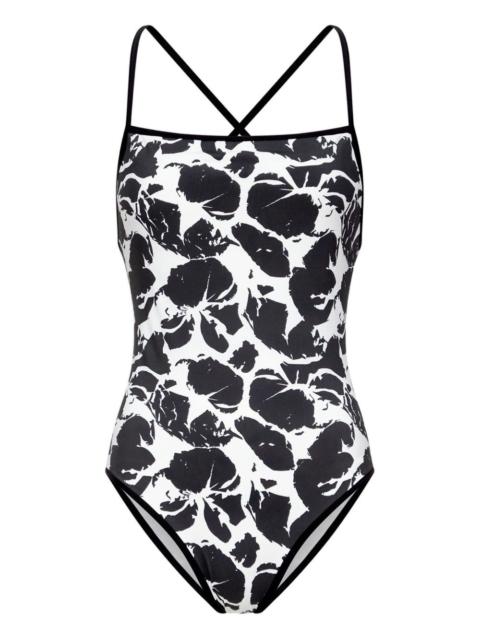 Loulou de Saison Korkem cross-strap printed swimsuit