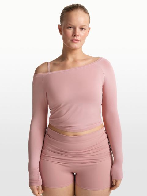 Nike NikeSKIMS Stretch Knit Women's Off-Shoulder Long-Sleeve Top