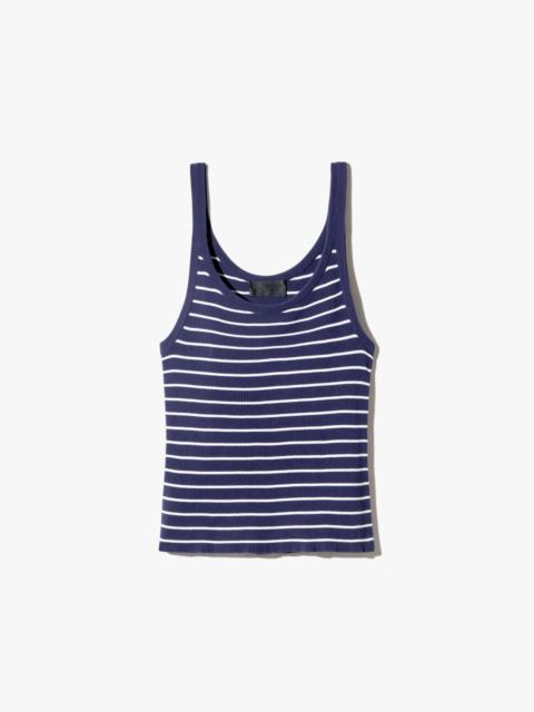 NILI LOTAN WRENLEY STRIPE SWEATER TANK