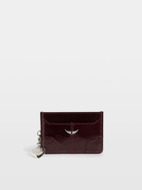 Zadig & Voltaire Sunny Pass Vintage Patent Card Holder