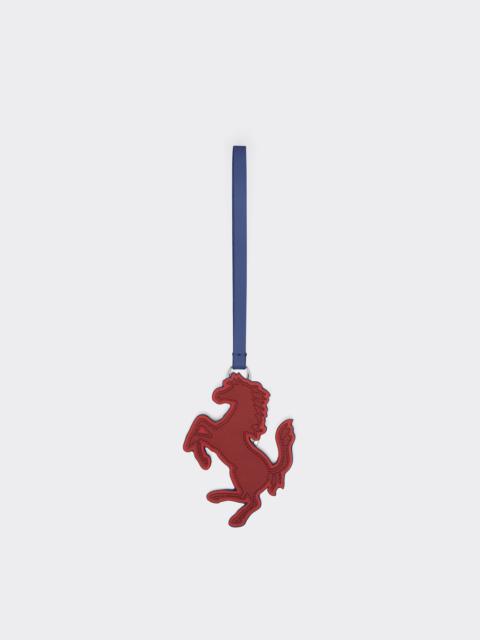 Ferrari Prancing Horse leather keyring