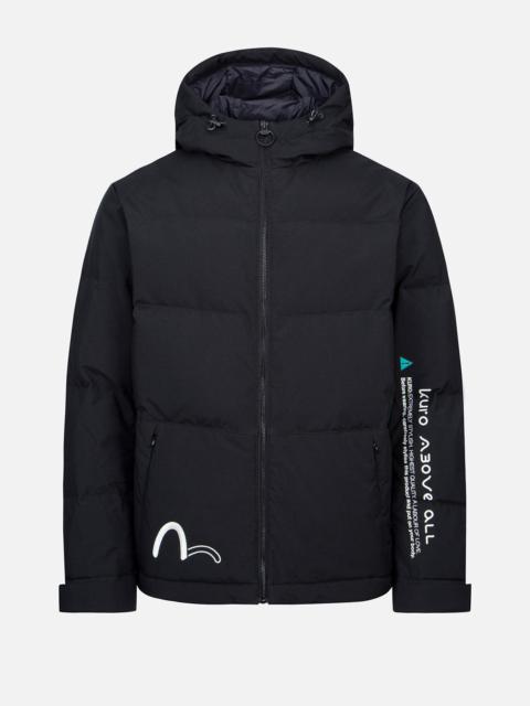 EVISU Kamon Embossed Down Jacket