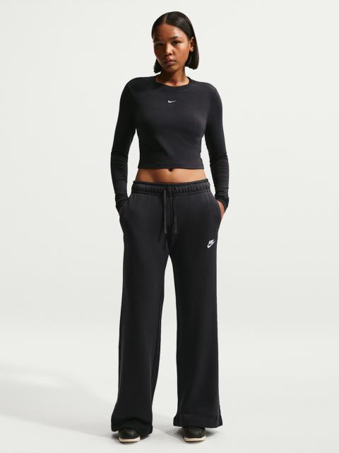 Nike Nike Sportswear Club Fleece Women's Mid-Rise Wide-Leg Sweatpants