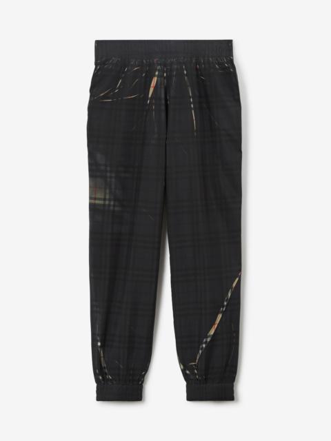 Burberry Sliced Check Jogging Pants