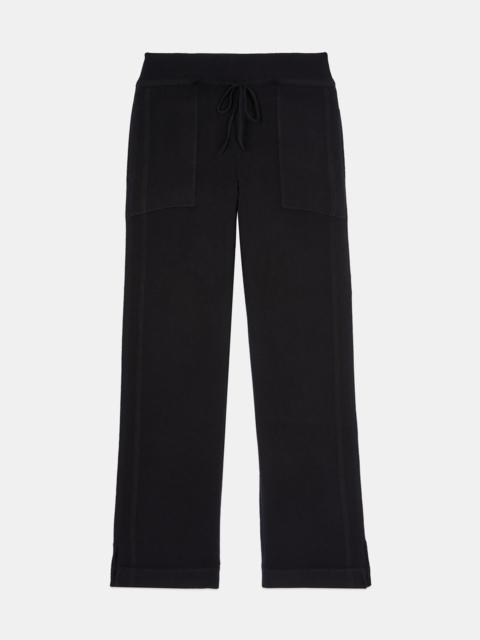 The Kooples BLACK WOOL AND CASHMERE TROUSERS