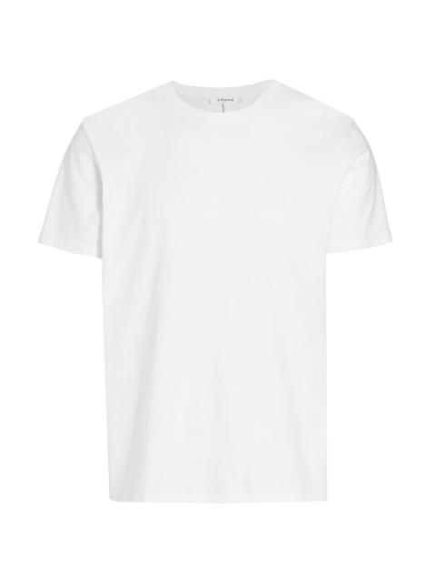FRAME Men's Logo Cotton T-Shirt - Blanc