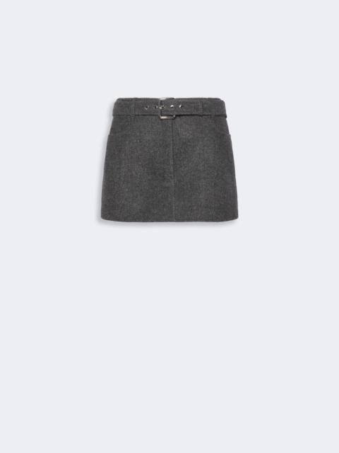 Sportmax PARAGGI Short pure wool skirt - BLACK