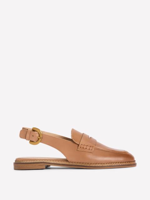 BODEN Nya Slingback Penny Loafers-Tan