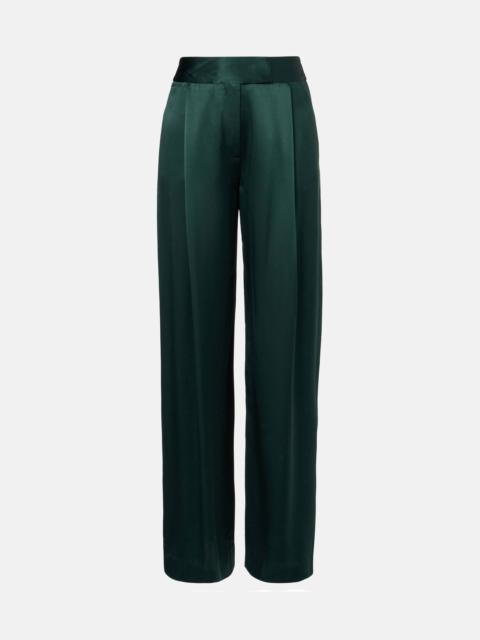 THE SEI Silk satin wide-leg pants