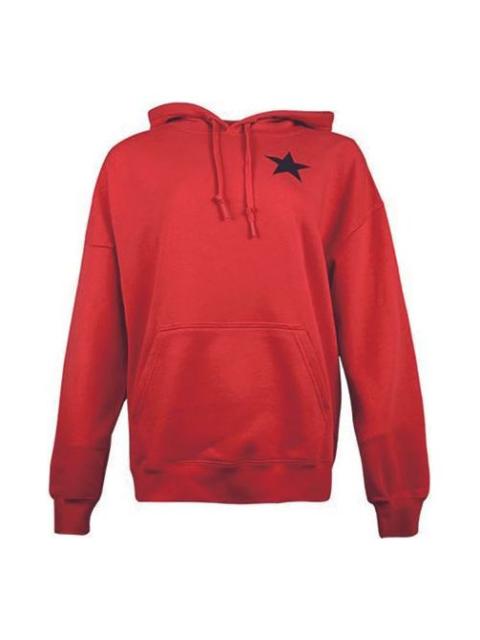 Converse (WMNS) Converse Logo Knit hooded Drawstring Red 10020752-A02