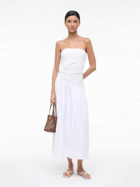 STAUD STAUD NIA DRESS WHITE