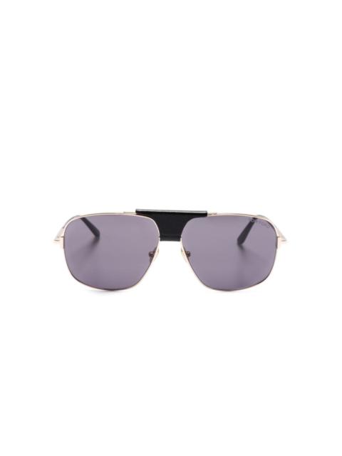Tex pilot-frame sunglasses