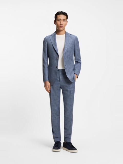 BOSS TWO-PIECE SLIM-FIT SUIT IN COTTON AND VIRGIN WOOL
