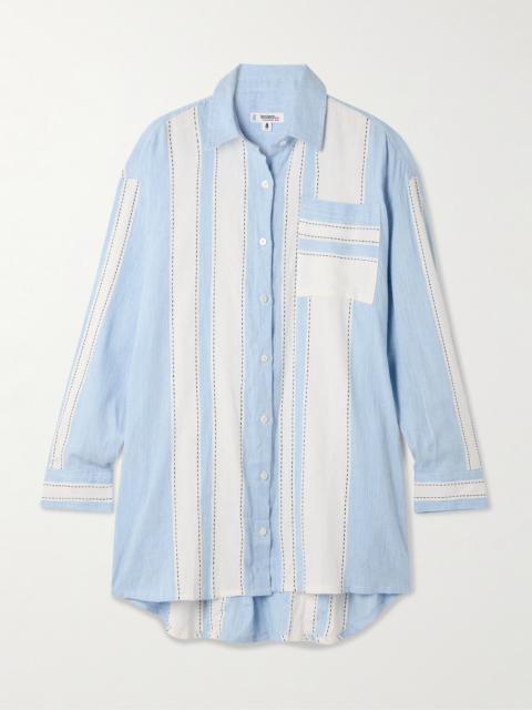 lemlem Mariam Striped Cotton-blend Shirt