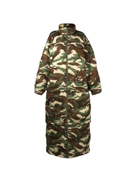 VETEMENTS camouflage-print maxi padded coat