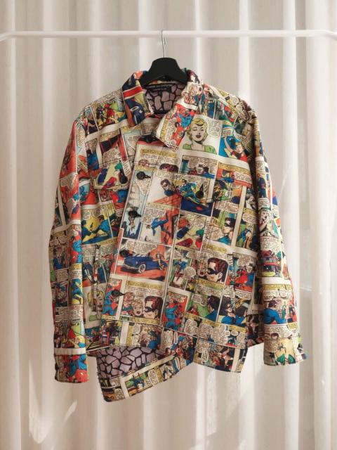 Comme des Garçons Homme Plus Comme des Garcons Homme Plus AW18 Diagonal Cut Comic Polyester Jacket