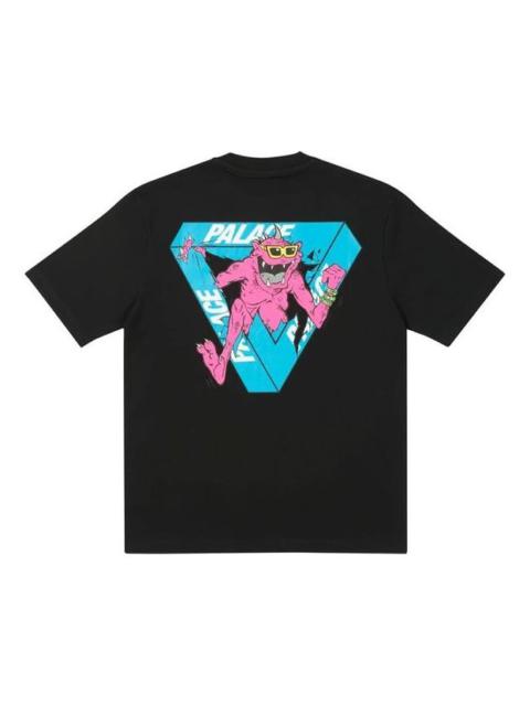 PALACE PALACE x M-Zone Crossover Small Tri-Ferg Pattern Cartoon Short Sleeve Unisex Black P20TS085