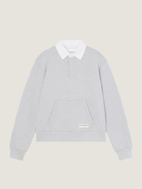 Givenchy COUTURE SEAM POLO SWEATSHIRT IN FLEECE
