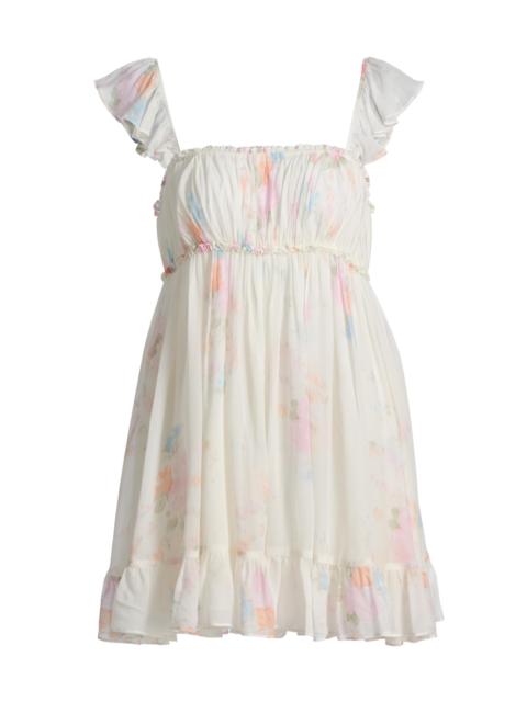 LoveShackFancy Women's Zanira Smocked A-Line Minidress - Candied Sugar