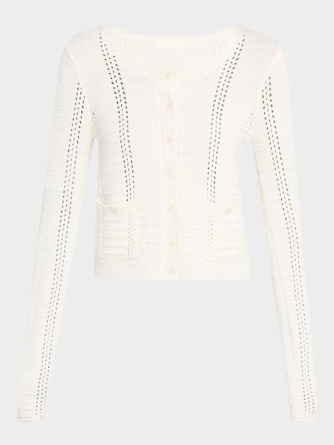 SABLYN Charlotte Slim Crewneck Cardigan