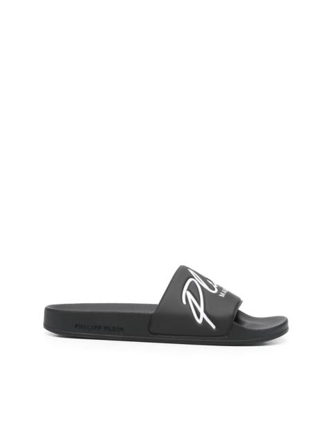 PHILIPP PLEIN logo-print slides