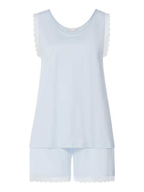 HANRO Inaya Scalloped Lace Cotton Pajama Set