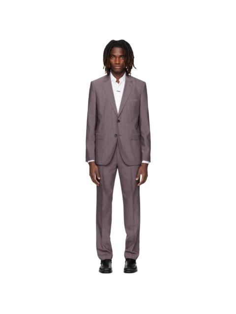 HUGO Purple Two-Piece Extra-Slim-Fit Wool-Blend Suit