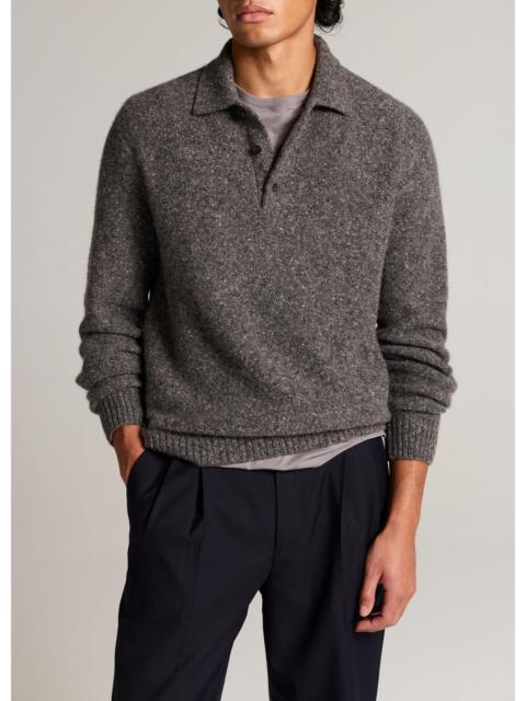 Vince Donegal Cashmere Polo Sweater