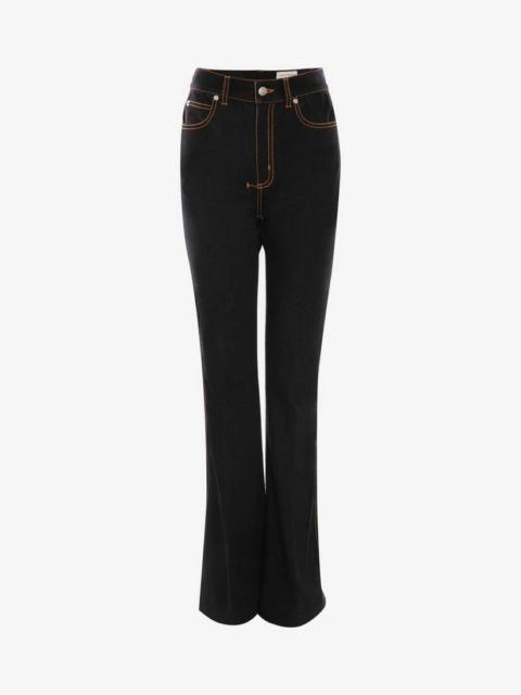 Alexander McQueen Narrow Bootcut Denim Pants in Black