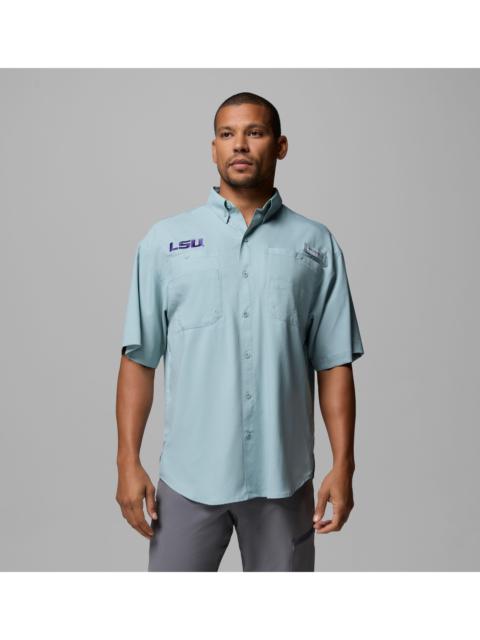 Columbia Men's Collegiate PFG Tamiami Short Sleeve Shirt - LSU