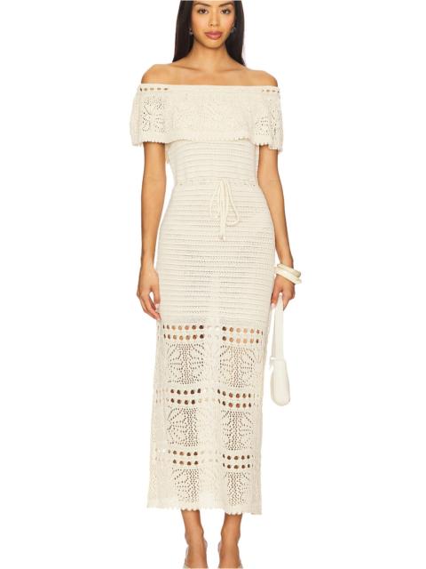 Line & Dot Wilda Crochet Sweater Dress