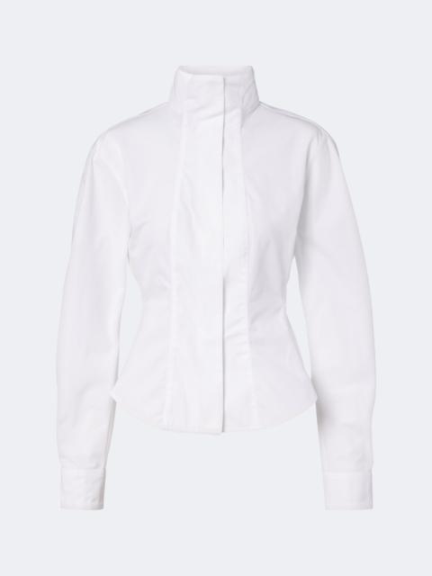 JACQUEMUS Tulipe open-back cotton poplin shirt
