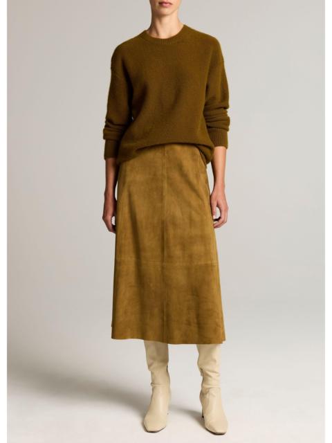 Vince Suede Midi Skirt