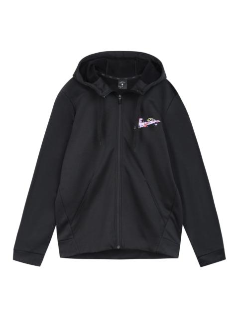 Nike Nike Therma 드라마 전장 지퍼 카디건 훈련 두건 검정 CK4588-010