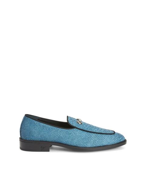 Giuseppe Zanotti snakeskin-effect leather loafers