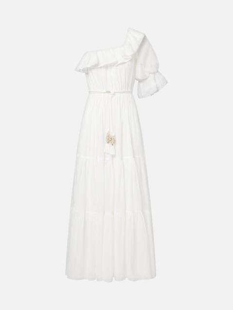 Poupette St Barth Jay ruffled cotton muslin maxi dress