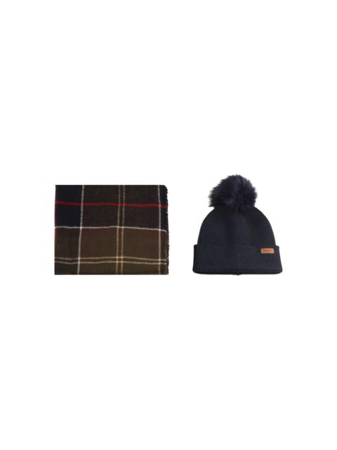 Barbour checked scarf