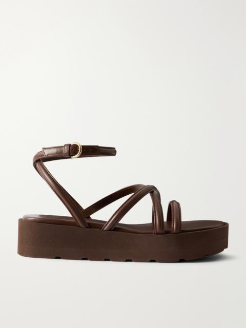 Gianvito Rossi Leather Platform Sandals