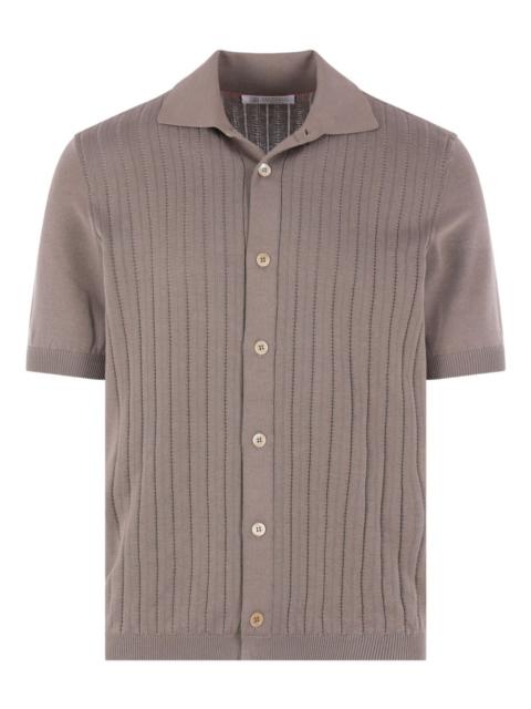 Brunello Cucinelli ribbed buttoned shirt