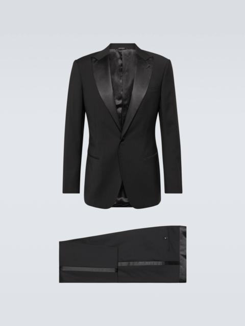 GIORGIO ARMANI Single-breasted virgin wool tuxedo