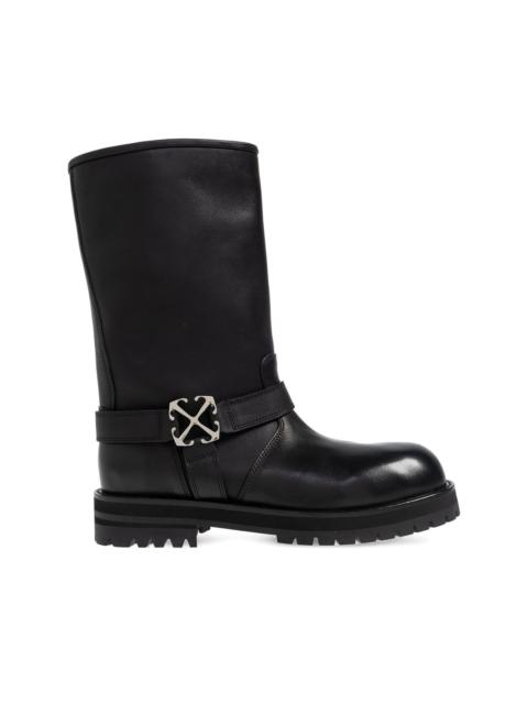 Off-White 40mm buckle strap boots