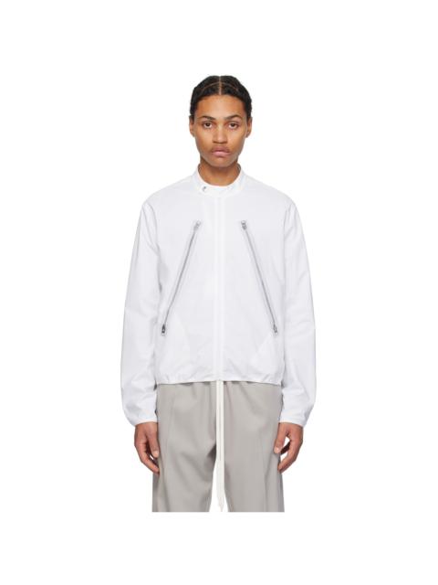MM6 Maison Margiela White Trompe L'œil Jacket