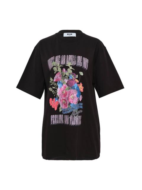 MSGM Floral Tee