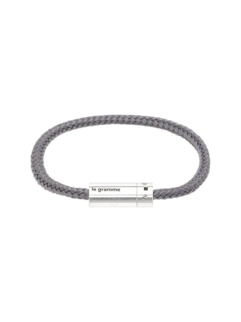 le gramme Gray 'le 7g' Nato Cable Bracelet
