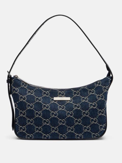 GUCCI Lady Lunetta GG Small denim shoulder bag